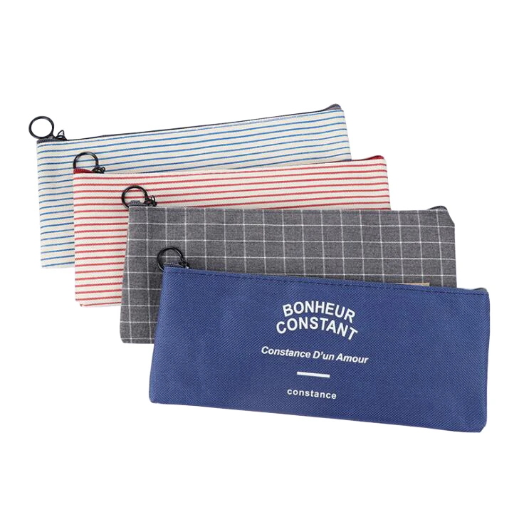 1 PCS Brief Style Grid & Stripes Canvas Pencil Bag Stationery Storage Organizer Case School Supply Promotional Gift Stationery
1 PCS Brief Style Grid & Stripes Canvas Pencil Bag Stationery Storage Organizer Case School Supply Promotional Gift Stationery