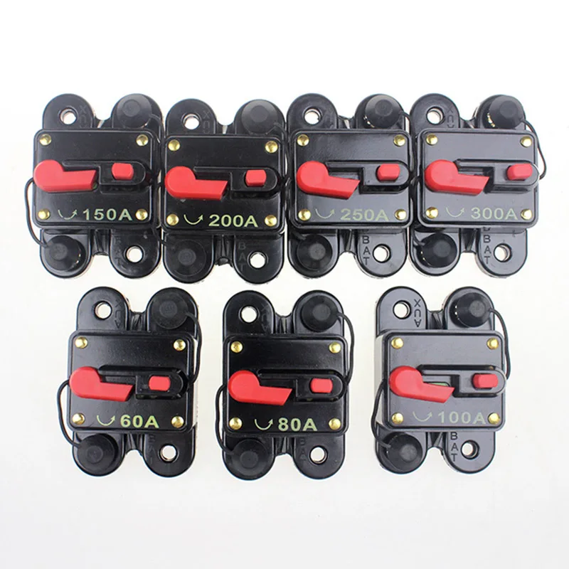 Automatic 60-300A Car Audio In Line Automatic Recovery Protection Circuit Breaker Fuse Recovery Protection Holder
Automatic 60-300A Car Audio In Line Automatic Recovery Protection Circuit Breaker Fuse Recovery Protection Holder