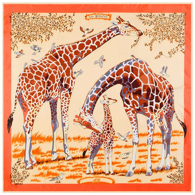New Brand Hijab Fashion Shawl 100% Twill Silk Scarf Giraffe Print Square Scarves Kerchief Woman Headband Scarf Wraps Foulard
New Brand Hijab Fashion Shawl 100% Twill Silk Scarf Giraffe Print Square Scarves Kerchief Woman Headband Scarf Wraps Foulard