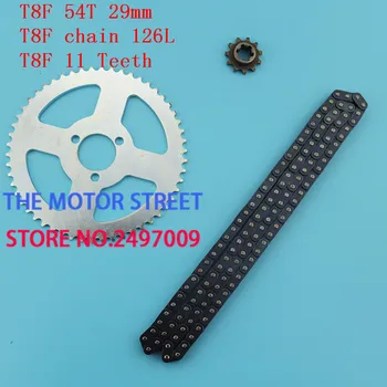 T8F 126 Links +11tooth +chain plate high quality fit Electric and Gas Scooter ( Scooter Spare Parts)
T8F 126 Links +11tooth +chain plate high quality fit Electric and Gas Scooter ( Scooter Spare Parts)