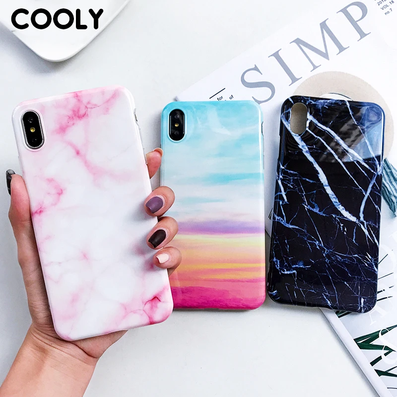 COOLY Colorful Marble Case For iphone XS Max XR X Cases For iphone 6S 6 7 8 Plus Back Cover Glossy Soft TPU Silicone Coque Shell
COOLY Colorful Marble Case For iphone XS Max XR X Cases For iphone 6S 6 7 8 Plus Back Cover Glossy Soft TPU Silicone Coque Shell