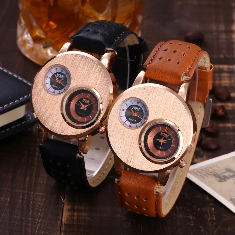 CCQ brand Quartz Wrist Watch Double dial leather band Women mujer wristwatch relogio feminino Features design horloges 2018 B40
CCQ brand Quartz Wrist Watch Double dial leather band Women mujer wristwatch relogio feminino Features design horloges 2018 B40