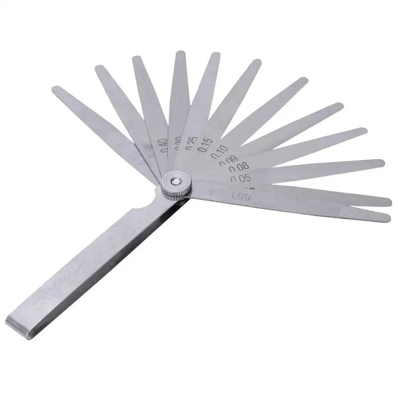 0.02mm to 1.00mm Thickness Gap Metric 17 Blade Filler Feeler Gauge Measure Laser Tool
0.02mm to 1.00mm Thickness Gap Metric 17 Blade Filler Feeler Gauge Measure Laser Tool