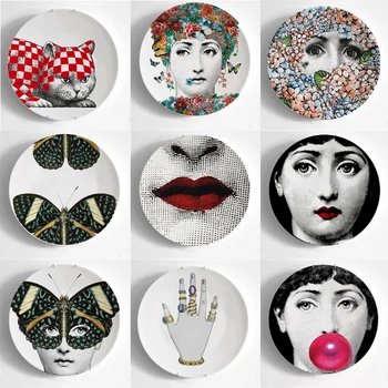 8 Inch Italy Milan Creative Porcelain Plate Home Decor Artwork Wall Plate Tableware Crafts gift for Kitchenware lover
8 Inch Italy Milan Creative Porcelain Plate Home Decor Artwork Wall Plate Tableware Crafts gift for Kitchenware lover