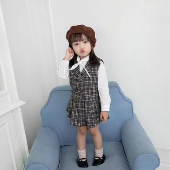 Girls Clothing Sets Autumn Clothes Two Pieces Plaid Vest+skirt Kids Outfits Children Girls Clothing for 2 3 4 5 6 7 8 Years Old
Girls Clothing Sets Autumn Clothes Two Pieces Plaid Vest+skirt Kids Outfits Children Girls Clothing for 2 3 4 5 6 7 8 Years Old
