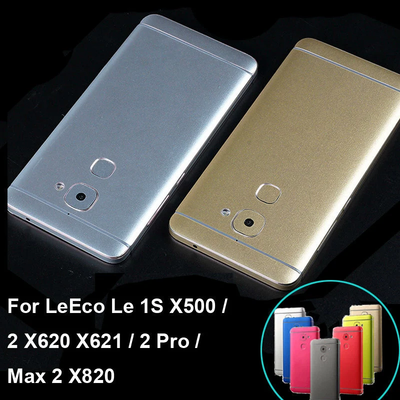 Fashion Ultra Thin Front Back Body Candy Color Metal Decals Drawing Ice Sticker Protect Cover For Letv LeEco Le 1S 2 Pro Max |