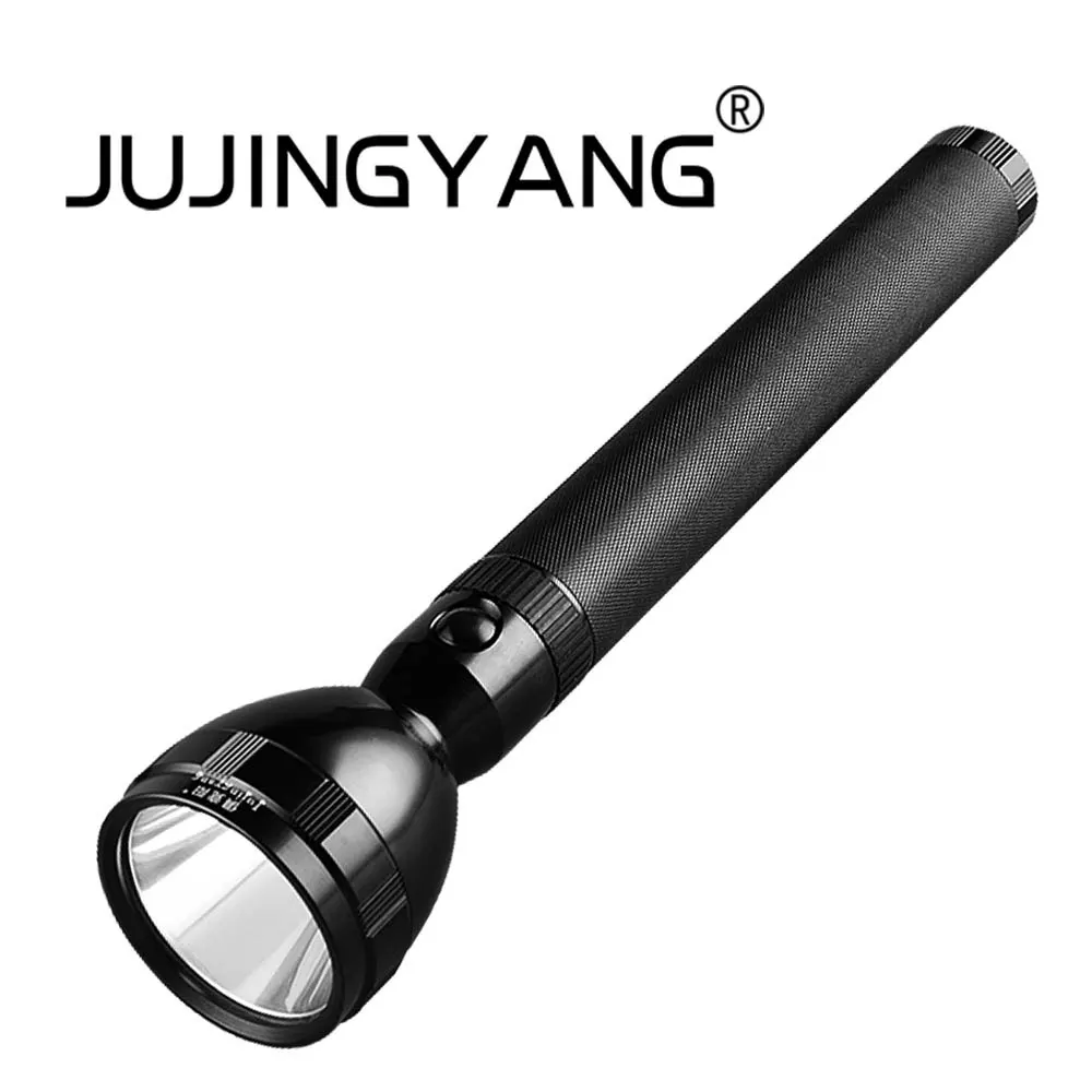 JUJINGYANG high brightness rechargeable flashlight high quality aluminum alloy torch made in China
JUJINGYANG high brightness rechargeable flashlight high quality aluminum alloy torch made in China