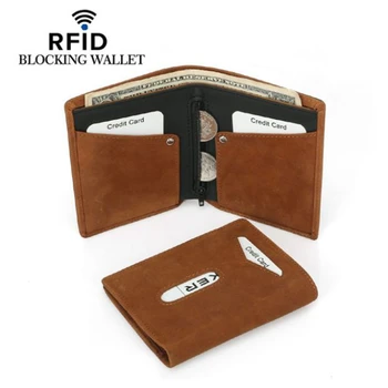 New Men RFID Blocking Wallets Minimalist Money Bag Crazy Horse Cow Leather Short Wallet Genuine Leather Slim Credit Card holders
New Men RFID Blocking Wallets Minimalist Money Bag Crazy Horse Cow Leather Short Wallet Genuine Leather Slim Credit Card holders