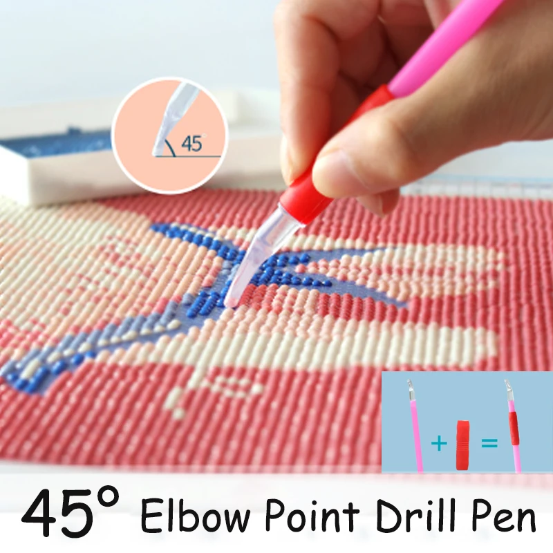 Diamond Painting Tools 45 Degree Elbow Point Drill Pen Paint Pen DIY Crafts Accessories
Diamond Painting Tools 45 Degree Elbow Point Drill Pen Paint Pen DIY Crafts Accessories