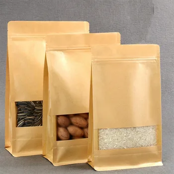 Ferimo 25pcs Zip lock stand up bag eight seal storage packaging bags food coffee candy package kraft paper pouch with window
Ferimo 25pcs Zip lock stand up bag eight seal storage packaging bags food coffee candy package kraft paper pouch with window