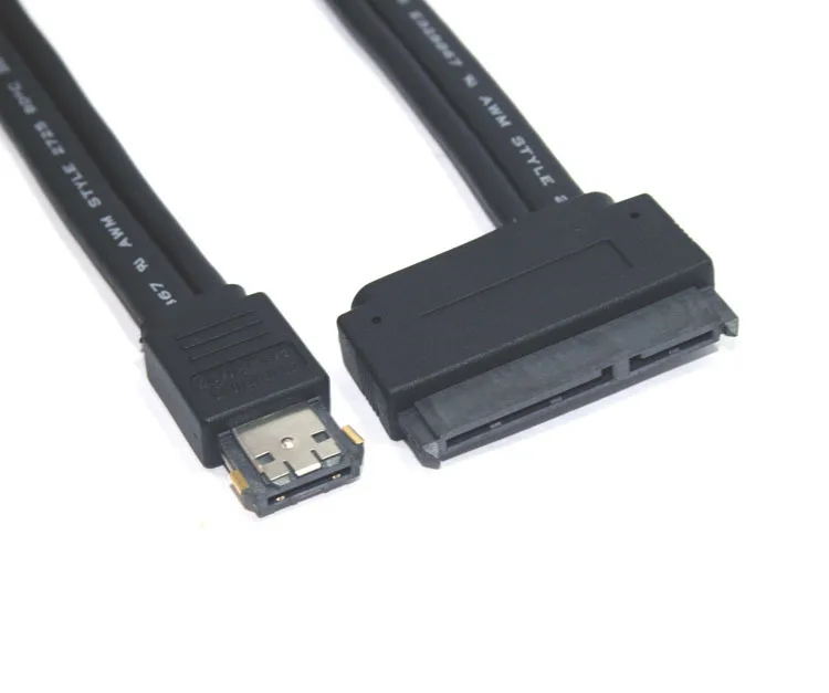 USB Combo eSATA to SATA Cable 2.5 inch Hard Disk Drive Cable for Laptop Power eSata to SATA 7Pin + 15Pin 2 in 1 Adapter Cable 1m
USB Combo eSATA to SATA Cable 2.5 inch Hard Disk Drive Cable for Laptop Power eSata to SATA 7Pin + 15Pin 2 in 1 Adapter Cable 1m
