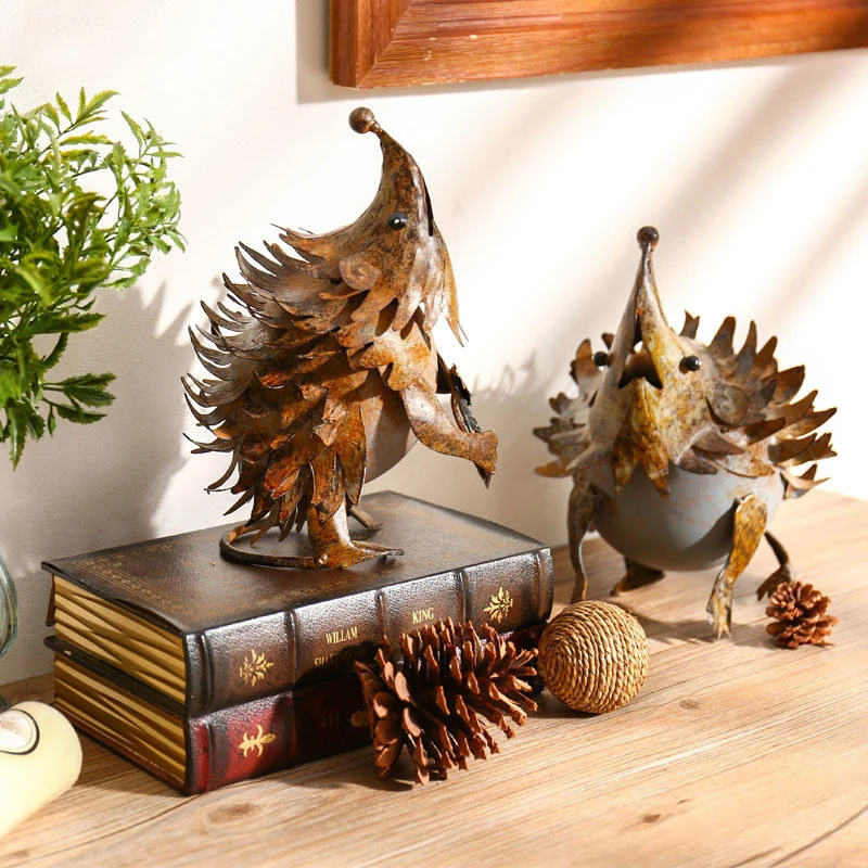 Creative Wrought Iron Hedgehog Ornaments Crafts Decoration Home Livingroom Desktop Metal Animal Figurines Artwork Accessories
Creative Wrought Iron Hedgehog Ornaments Crafts Decoration Home Livingroom Desktop Metal Animal Figurines Artwork Accessories