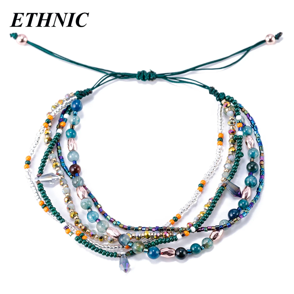 ETHNIC Bohemian Strand Bracelet for Women Ethnic Handmade Multilayers Bracelets Colorful Beads Chain Bracelet
ETHNIC Bohemian Strand Bracelet for Women Ethnic Handmade Multilayers Bracelets Colorful Beads Chain Bracelet