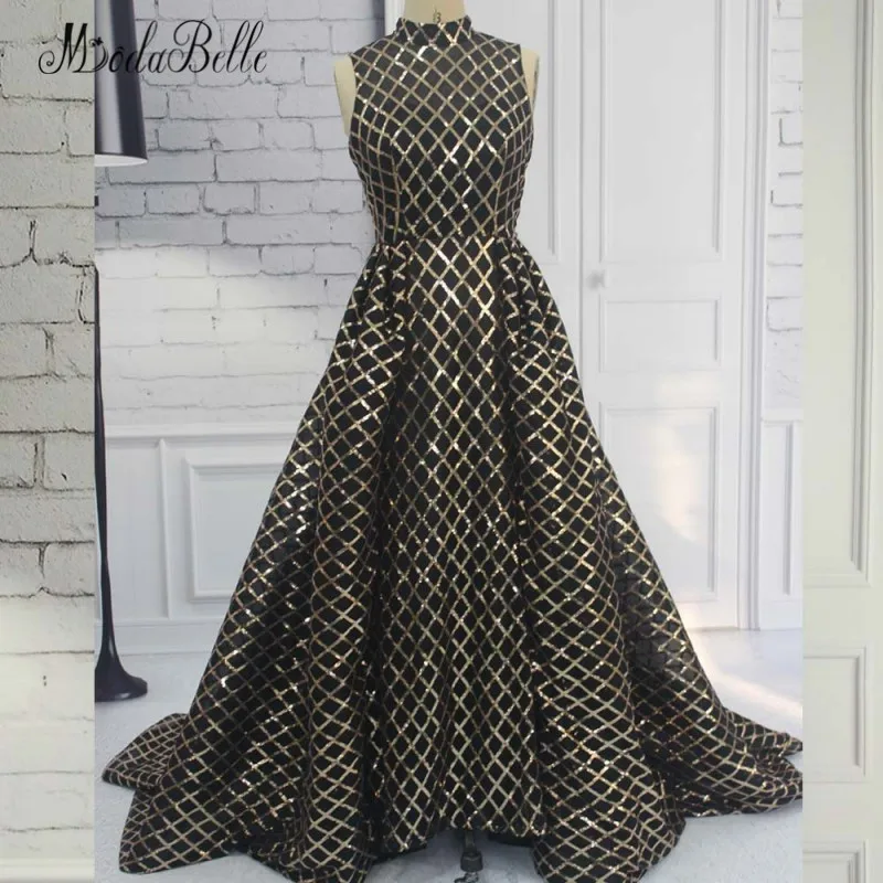 modabelle Sequin Black And Gold Evening Dress Saudi Arabia 2018 Luxury High Neck Shiny Formal Dress Arab Women Prom Gowns
modabelle Sequin Black And Gold Evening Dress Saudi Arabia 2018 Luxury High Neck Shiny Formal Dress Arab Women Prom Gowns