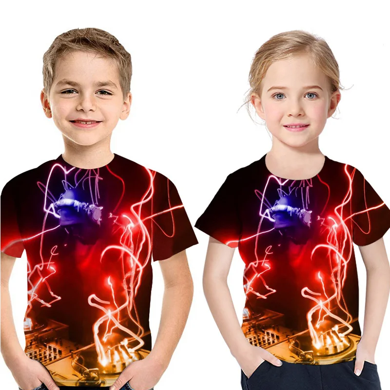 lightning 3D printed children's clothes DJ T shirt boys and girls COOL Tops summer short sleeve fashion T-shirt Kids
lightning 3D printed children's clothes DJ T shirt boys and girls COOL Tops summer short sleeve fashion T-shirt Kids
