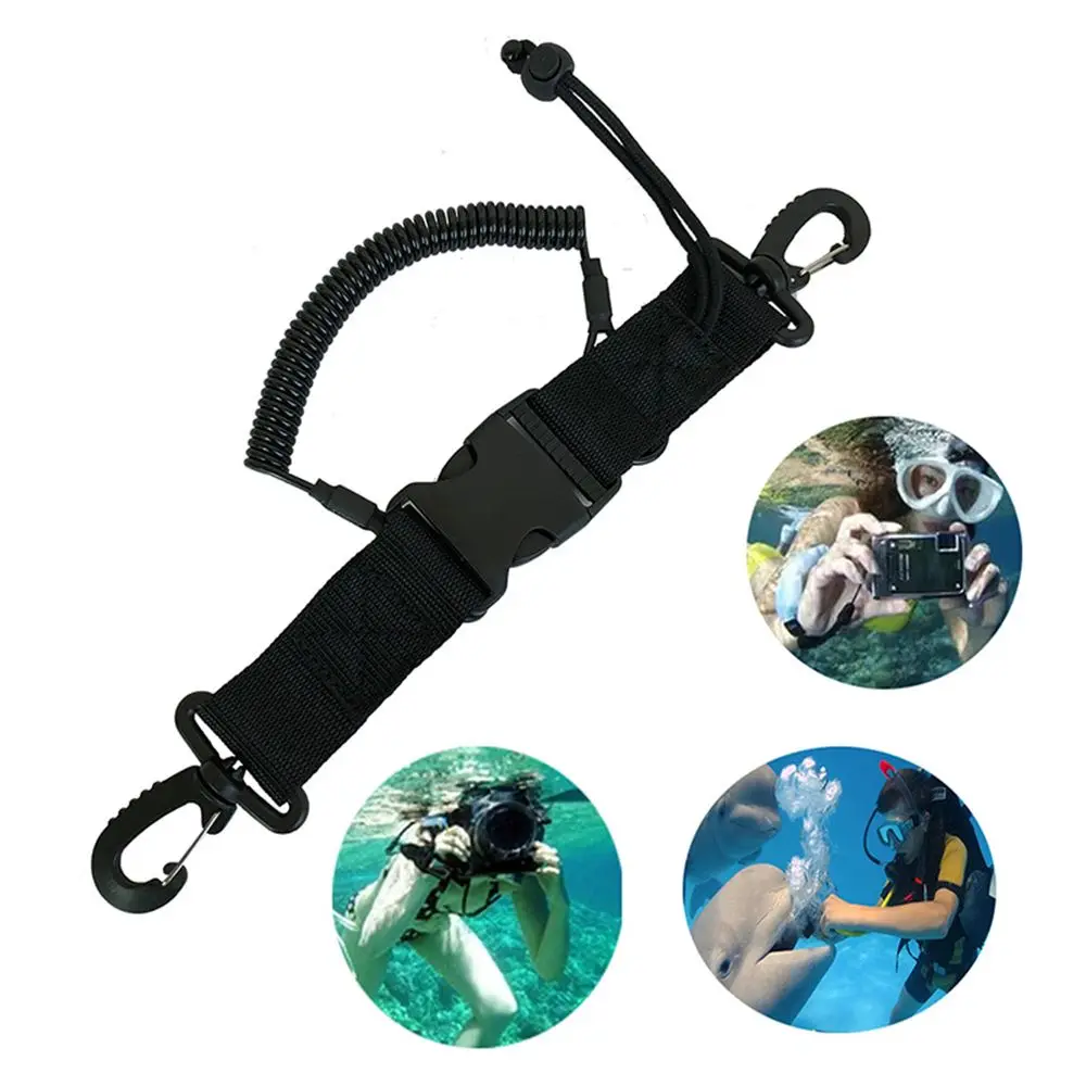 1pcs Durable Diving Tool Spring Coil Hook Clip Camera Lanyard Carabiner Buckle Underwater Climbing Anti-lost Rope Diving Lanyard
1pcs Durable Diving Tool Spring Coil Hook Clip Camera Lanyard Carabiner Buckle Underwater Climbing Anti-lost Rope Diving Lanyard