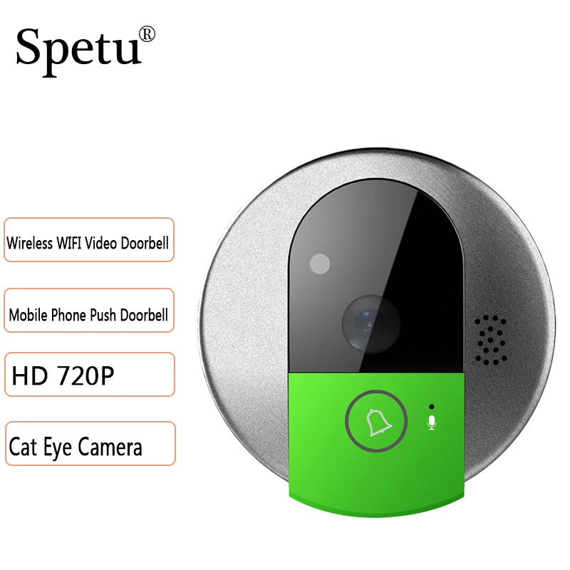Spetu 720P HD Wireless Wifi Video Doorbell Camera Motion Detection Alarm Smart Home Phone Push Doorbell Home Security Camera
Spetu 720P HD Wireless Wifi Video Doorbell Camera Motion Detection Alarm Smart Home Phone Push Doorbell Home Security Camera
