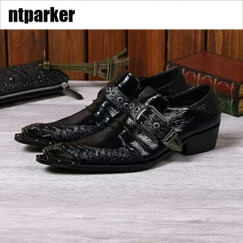 Batzuzhi-Italian Type Black Buckle Mens Leather Shoes Men Wedding Dress Formal Shoes Black Business Shoes for MenLoafers Y
Batzuzhi-Italian Type Black Buckle Mens Leather Shoes Men Wedding Dress Formal Shoes Black Business Shoes for MenLoafers Y