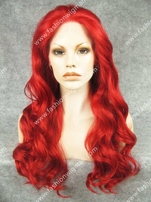 24" #3100 Wavy Lace Front Synthetic Hair Red Cosplay Wig High Quality Heavy Density Fashion Cosplay Wig W07
24" #3100 Wavy Lace Front Synthetic Hair Red Cosplay Wig High Quality Heavy Density Fashion Cosplay Wig W07