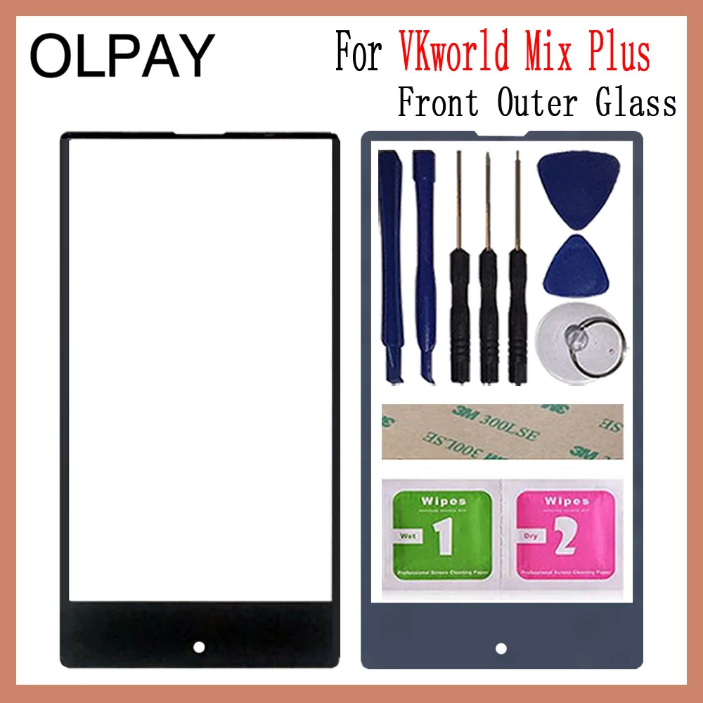 OLPAY 5 дюймов 100% оригинал для VKworld Mix Plus сенсорный экран панель передняя внешняя