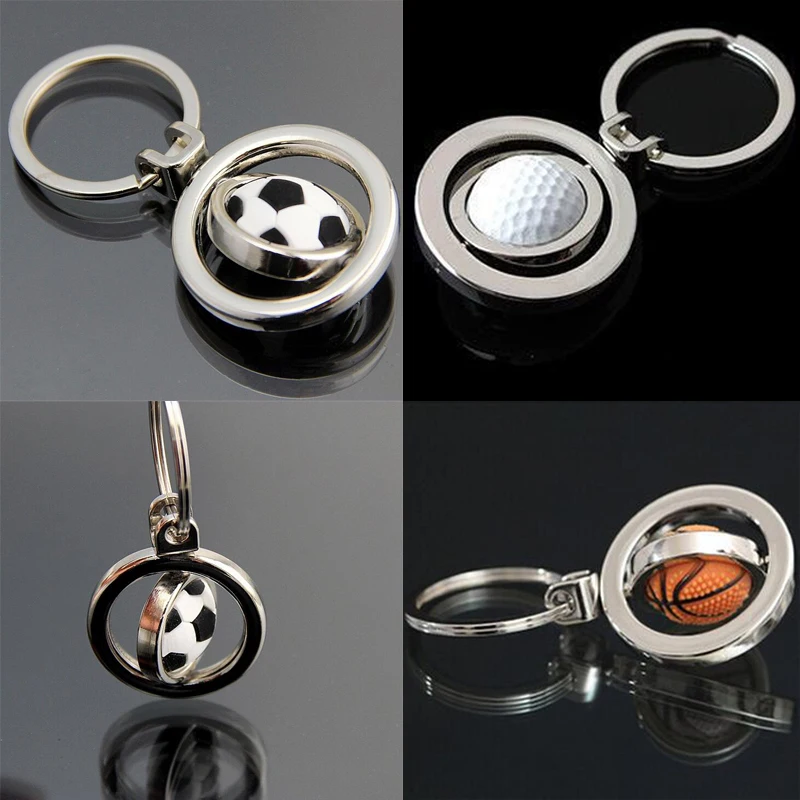 FREE DHL SHIPPING 50pcs/lot New Hot Sale Spinning Football Basketball Golf Keychains Metal Swirling Soccer Keyrings for Gifts
FREE DHL SHIPPING 50pcs/lot New Hot Sale Spinning Football Basketball Golf Keychains Metal Swirling Soccer Keyrings for Gifts
