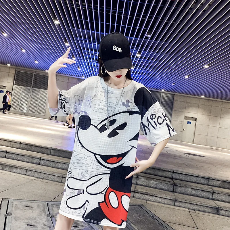 2019 new Disney pincesss summer ice silk women Cartoon dress printing MIickey mouse quick-drying lady clothing T-shirt
2019 new Disney pincesss summer ice silk women Cartoon dress printing MIickey mouse quick-drying lady clothing T-shirt