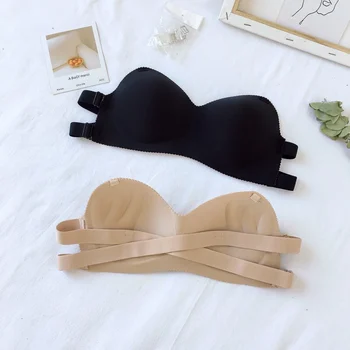 Bralette Wireless bra Strappy Bra Nylon PushUp Sexy Women Underwear full cup BH seamless intimates Soft Bras dropshipping
Bralette Wireless bra Strappy Bra Nylon PushUp Sexy Women Underwear full cup BH seamless intimates Soft Bras dropshipping