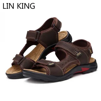 LIN KING Big Size 48 Fashion Men Sandals Genuine Leather Summer Outdoor Sandals Comfortable Non Slip Casual Beach Shoes For Male
LIN KING Big Size 48 Fashion Men Sandals Genuine Leather Summer Outdoor Sandals Comfortable Non Slip Casual Beach Shoes For Male