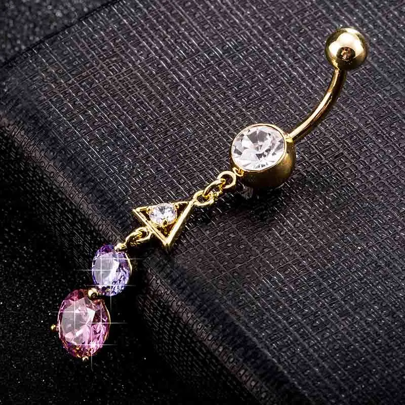 FORSEVEN Fashion Navel Piercing Gold Round Zircon Surgical Stainless Steel Bellybutton Piercing Body Jewelry for Women BH
FORSEVEN Fashion Navel Piercing Gold Round Zircon Surgical Stainless Steel Bellybutton Piercing Body Jewelry for Women BH