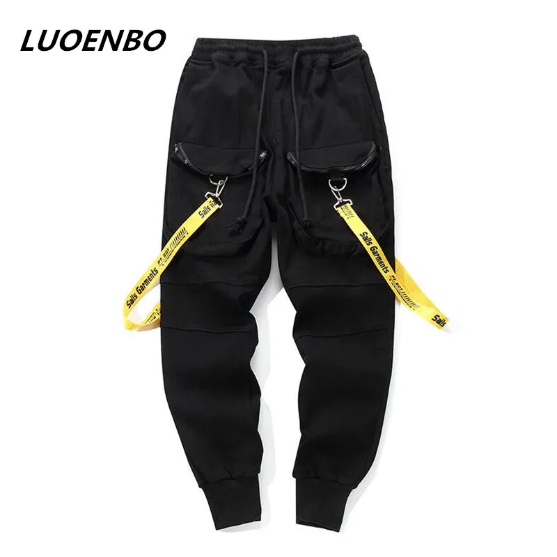 2018 Autumn Black cotton men's pants Casual Men's trousers With ribbons elastic waist Hip hop Zipper pocket baggy Men's trousers
2018 Autumn Black cotton men's pants Casual Men's trousers With ribbons elastic waist Hip hop Zipper pocket baggy Men's trousers