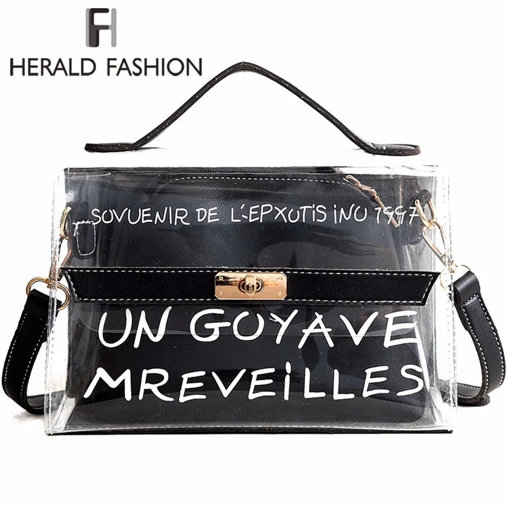 Herald Fashion Women Transparent Bag Clear PVC Jelly Small Tote Summer Beach Bag Messenger Bags Female Crossbody Shoulder Bags
Herald Fashion Women Transparent Bag Clear PVC Jelly Small Tote Summer Beach Bag Messenger Bags Female Crossbody Shoulder Bags