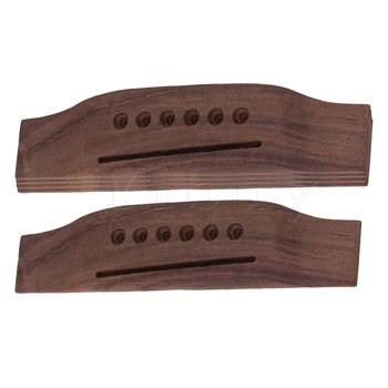 Yibuy 6 String Rosewood Saddle Thru Guitar Bridge for Folk Acoustic Guitar Set of 5
Yibuy 6 String Rosewood Saddle Thru Guitar Bridge for Folk Acoustic Guitar Set of 5