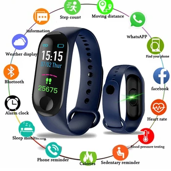 M3 Plus Smart Wristband Heart Rate Monitor Smart Bracelet Watch FitnessTracker Smart Band With an replacement Straps PK M2 Watch
M3 Plus Smart Wristband Heart Rate Monitor Smart Bracelet Watch FitnessTracker Smart Band With an replacement Straps PK M2 Watch
