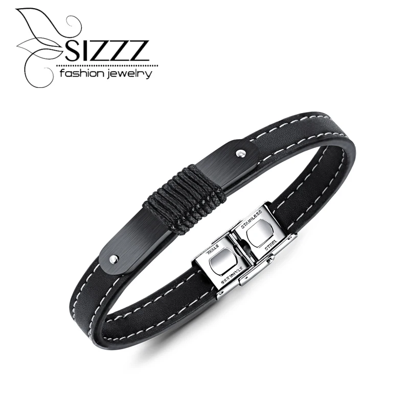SIZZZ 2017 Fashion Black Color Simple Retro Handle Business Men's Leather Bracelet&Bangles
SIZZZ 2017 Fashion Black Color Simple Retro Handle Business Men's Leather Bracelet&Bangles