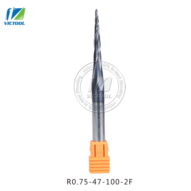 1pc R0.75*D8*47*100L*2F d 8 mmtungsten carbide Ball Nose cone type Tapered End Mills cnc milling cutter tools router bits
1pc R0.75*D8*47*100L*2F d 8 mmtungsten carbide Ball Nose cone type Tapered End Mills cnc milling cutter tools router bits