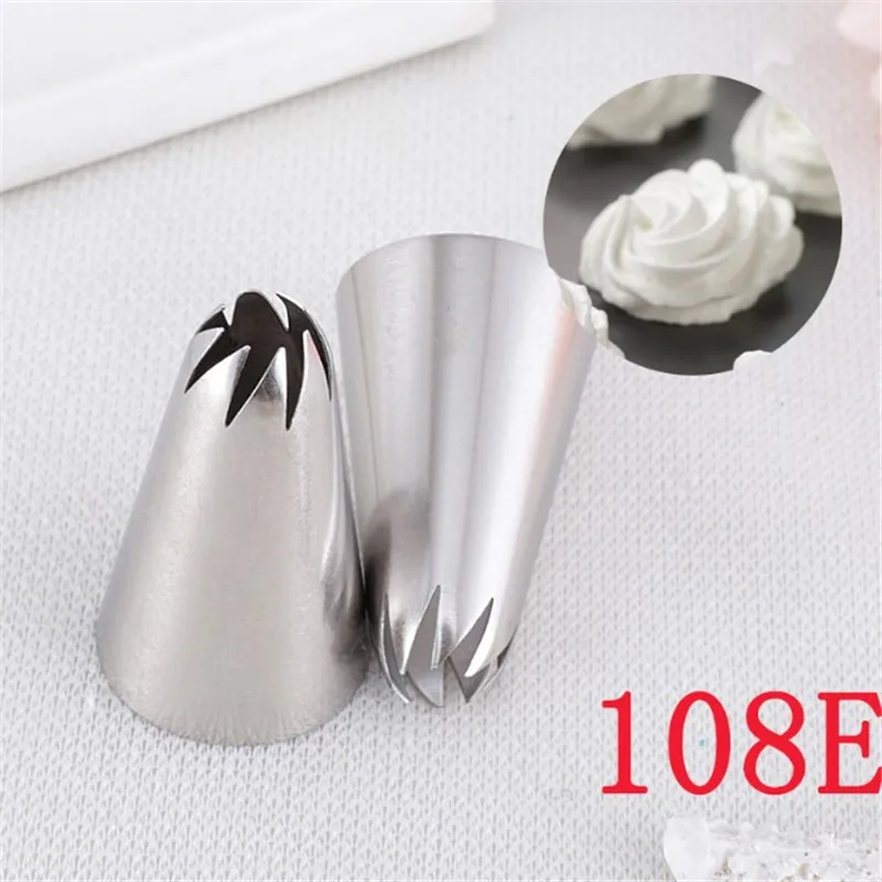 #108E Stainless Steel Flower Icing Piping Nozzles Pastry Tips Set For Cake Cream Cupcake Decorating Tools cake tools
#108E Stainless Steel Flower Icing Piping Nozzles Pastry Tips Set For Cake Cream Cupcake Decorating Tools cake tools