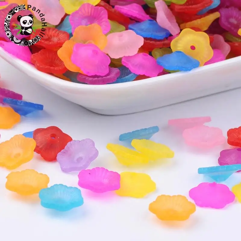 200pcs Mixed Frosted Flower Shaped Transparent Acrylic Bead Caps, 11mm in diameter, 4mm thick, hole: 2mm
200pcs Mixed Frosted Flower Shaped Transparent Acrylic Bead Caps, 11mm in diameter, 4mm thick, hole: 2mm