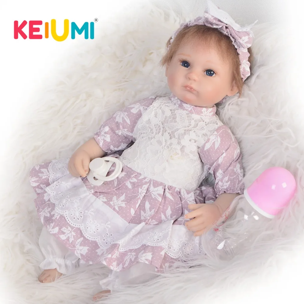 Fashion 17'' Boneca Reborn Looks Real Princess For Kids Playmate 43 cm KEIUMI Handmade Silicone Reborn Baby Dolls Girl DIY Toys
Fashion 17'' Boneca Reborn Looks Real Princess For Kids Playmate 43 cm KEIUMI Handmade Silicone Reborn Baby Dolls Girl DIY Toys