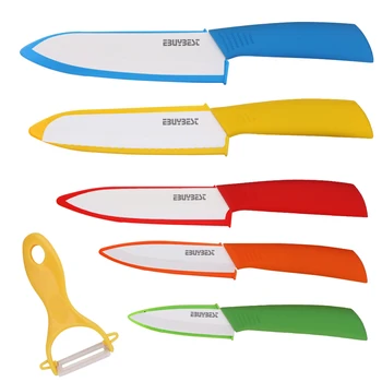 EBUYBEST Knives Kitchen Set 3 4 5 6 Inch + 6 '' Serrated Bread Knife Peeler Zirconia Ceramic Knife Sets White Blade Chef Knife
EBUYBEST Knives Kitchen Set 3 4 5 6 Inch + 6 '' Serrated Bread Knife Peeler Zirconia Ceramic Knife Sets White Blade Chef Knife