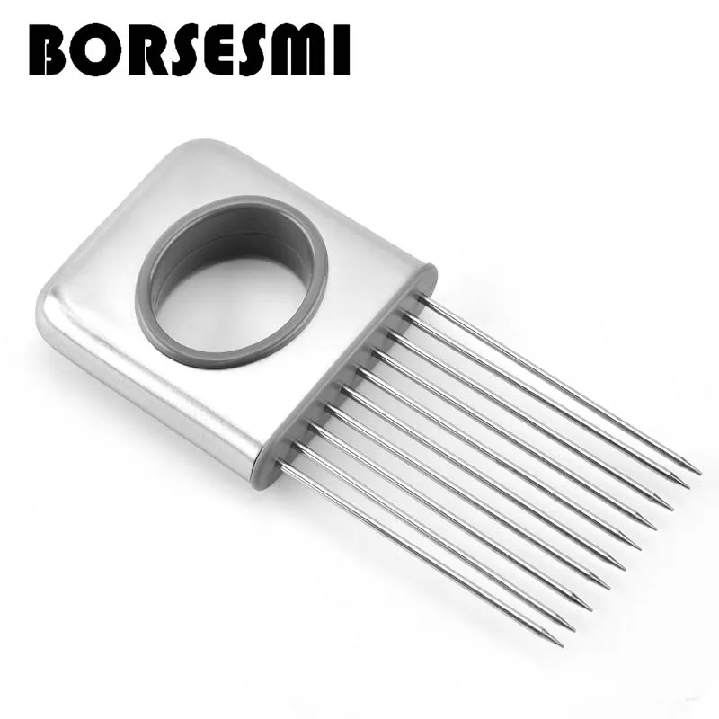 High quality Easy Cut Onion Holder Fork Stainless Steel Vegetable Slicer Tomato Cutter Metal Meat Needle Gadgets Meat Fork 132mm
High quality Easy Cut Onion Holder Fork Stainless Steel Vegetable Slicer Tomato Cutter Metal Meat Needle Gadgets Meat Fork 132mm