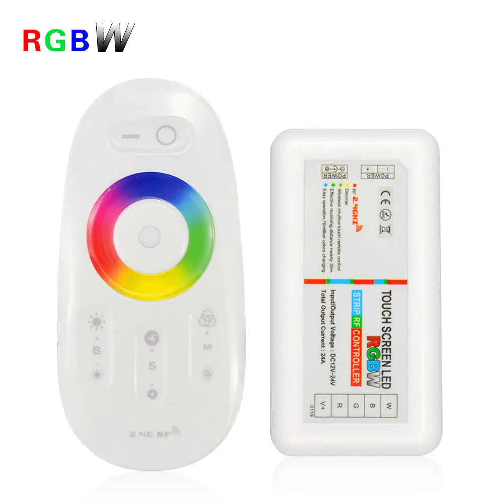 RGBW RGBWW LED Controller Dimmers DC 12V - 24V 18A 2.4G Wireless RF Touch Screen Remote Control For SMD5050 Light strip
RGBW RGBWW LED Controller Dimmers DC 12V - 24V 18A 2.4G Wireless RF Touch Screen Remote Control For SMD5050 Light strip