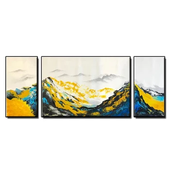 3 Pieces Canvas Art Gold Foil Mountain Oil Painting Handmade Unframed Modern Newest Home Decor Paintings Art Free Shipping
3 Pieces Canvas Art Gold Foil Mountain Oil Painting Handmade Unframed Modern Newest Home Decor Paintings Art Free Shipping