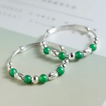 990 Sterling Silvery Baby Jewelry Bracelet Green Natural Stone Transfer Bead Children
990 Sterling Silvery Baby Jewelry Bracelet Green Natural Stone Transfer Bead Children