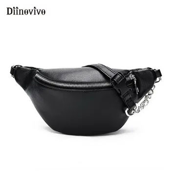 DIINOVIVO Brand Fashion Chain Fanny Pack PU Leather Women Waist Bag Casual Waterproof Antitheft Shopping Chest Belt Bag WHDV0533
DIINOVIVO Brand Fashion Chain Fanny Pack PU Leather Women Waist Bag Casual Waterproof Antitheft Shopping Chest Belt Bag WHDV0533