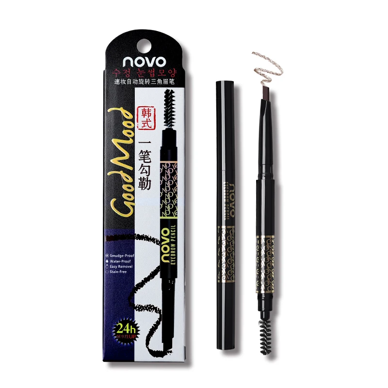 Novo Eyebrow Pencil 5 Colors Eyebrow Enhancer Makeup Smudge-proof Long Lasting Makeup Eyes Brows with Brush Tool Natural Brown
Novo Eyebrow Pencil 5 Colors Eyebrow Enhancer Makeup Smudge-proof Long Lasting Makeup Eyes Brows with Brush Tool Natural Brown