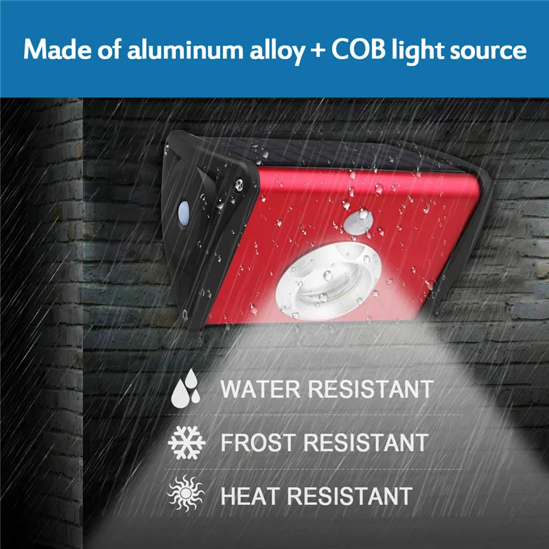 Smuxi Super-Bright Solar Powered Wall Lamps 16 COB Waterproof IP65 PIR Motion Sensor Wall Light Outdoor Garden Yard Lighting
Smuxi Super-Bright Solar Powered Wall Lamps 16 COB Waterproof IP65 PIR Motion Sensor Wall Light Outdoor Garden Yard Lighting
