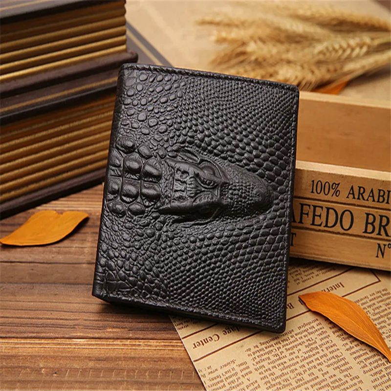 Fashion Brand Men Wallets Genuine Leather Crocodile Pattern Men Purse Bifold Design Wallet Alligator Money Bag Card Holder Male
Fashion Brand Men Wallets Genuine Leather Crocodile Pattern Men Purse Bifold Design Wallet Alligator Money Bag Card Holder Male