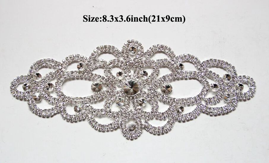Free Shipping High Quality 5pcs/lot 8.3''x3.6'' Crystal Rhinestone Applique for Wedding Gown Bridal Sash Evening Wear LSAP013
Free Shipping High Quality 5pcs/lot 8.3''x3.6'' Crystal Rhinestone Applique for Wedding Gown Bridal Sash Evening Wear LSAP013