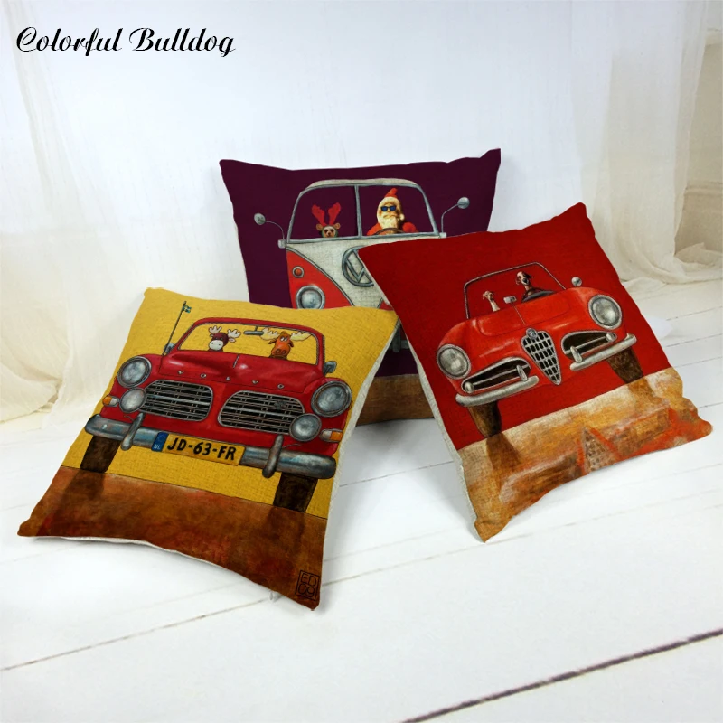 Cute Car And Animal Cushion Cover Stan Cruz Square Pillowcase Cartoon Santa Claus New Year Gift Children Living Room Decoration
Cute Car And Animal Cushion Cover Stan Cruz Square Pillowcase Cartoon Santa Claus New Year Gift Children Living Room Decoration