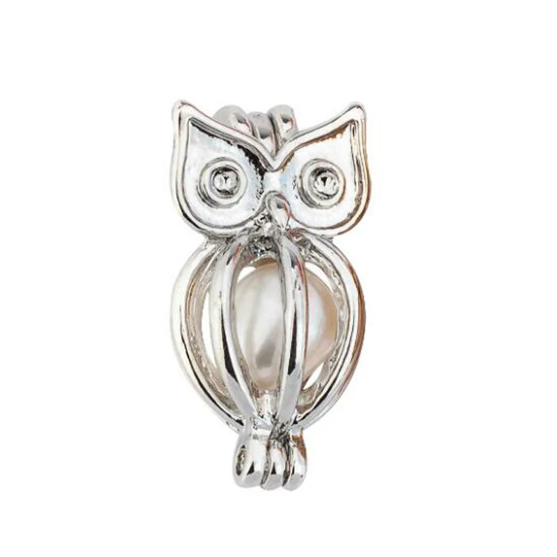 Silver Owl Pearl Cage Jewelry Findings Cage Locket Pendant Essential Oil Diffuser Locket For Oyster Pearl Women Men Necklace
Silver Owl Pearl Cage Jewelry Findings Cage Locket Pendant Essential Oil Diffuser Locket For Oyster Pearl Women Men Necklace